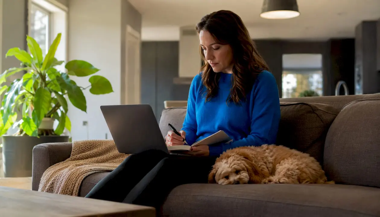 Pet care business owner in coaching session