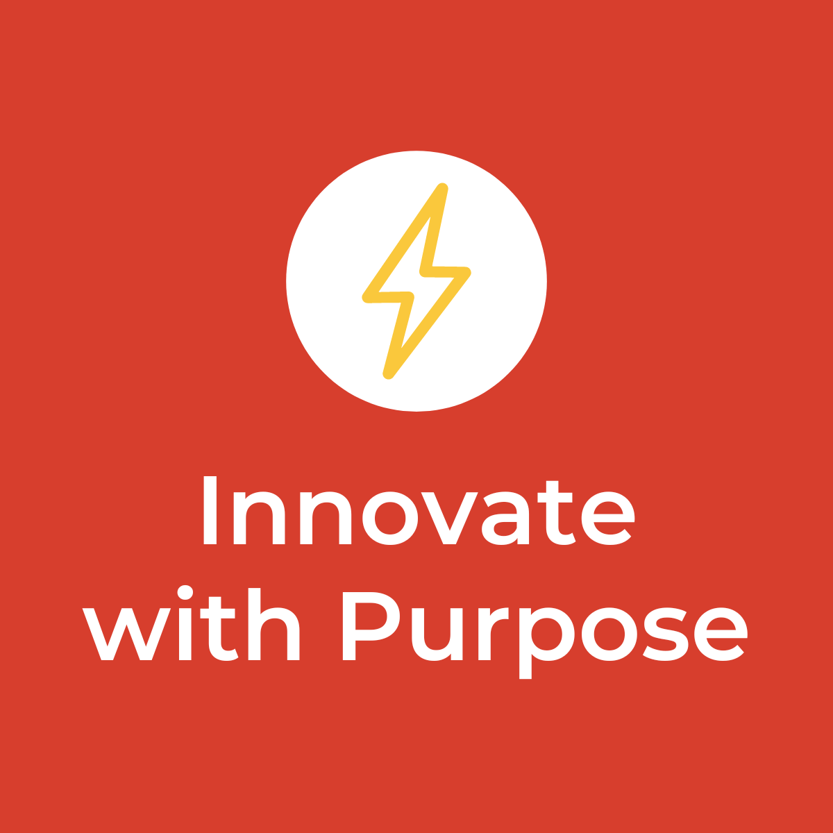 Innovate with purpose logo