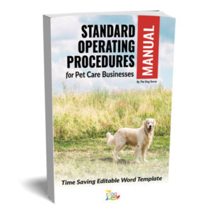 standard pet care business operating manual book cover by the dog gurus
