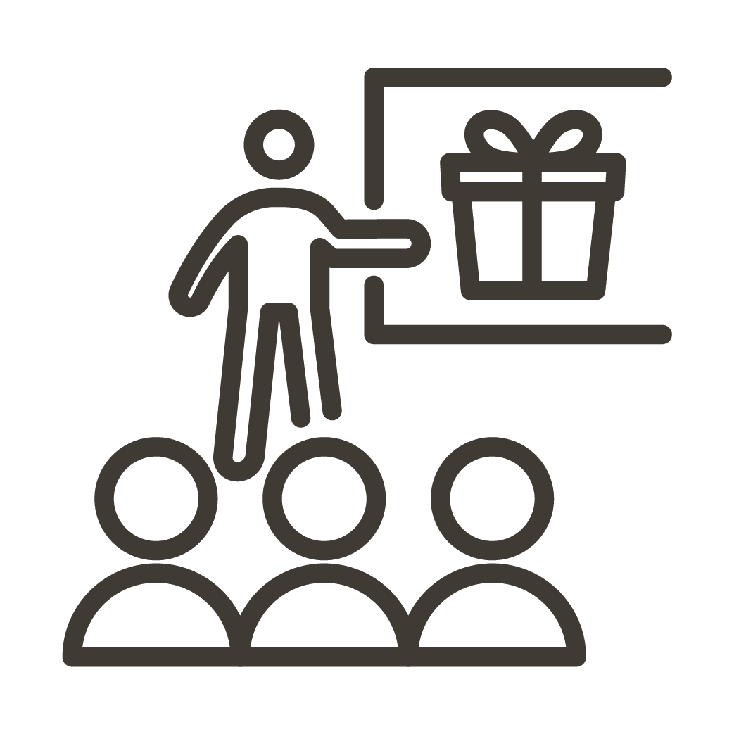 black profit network icon